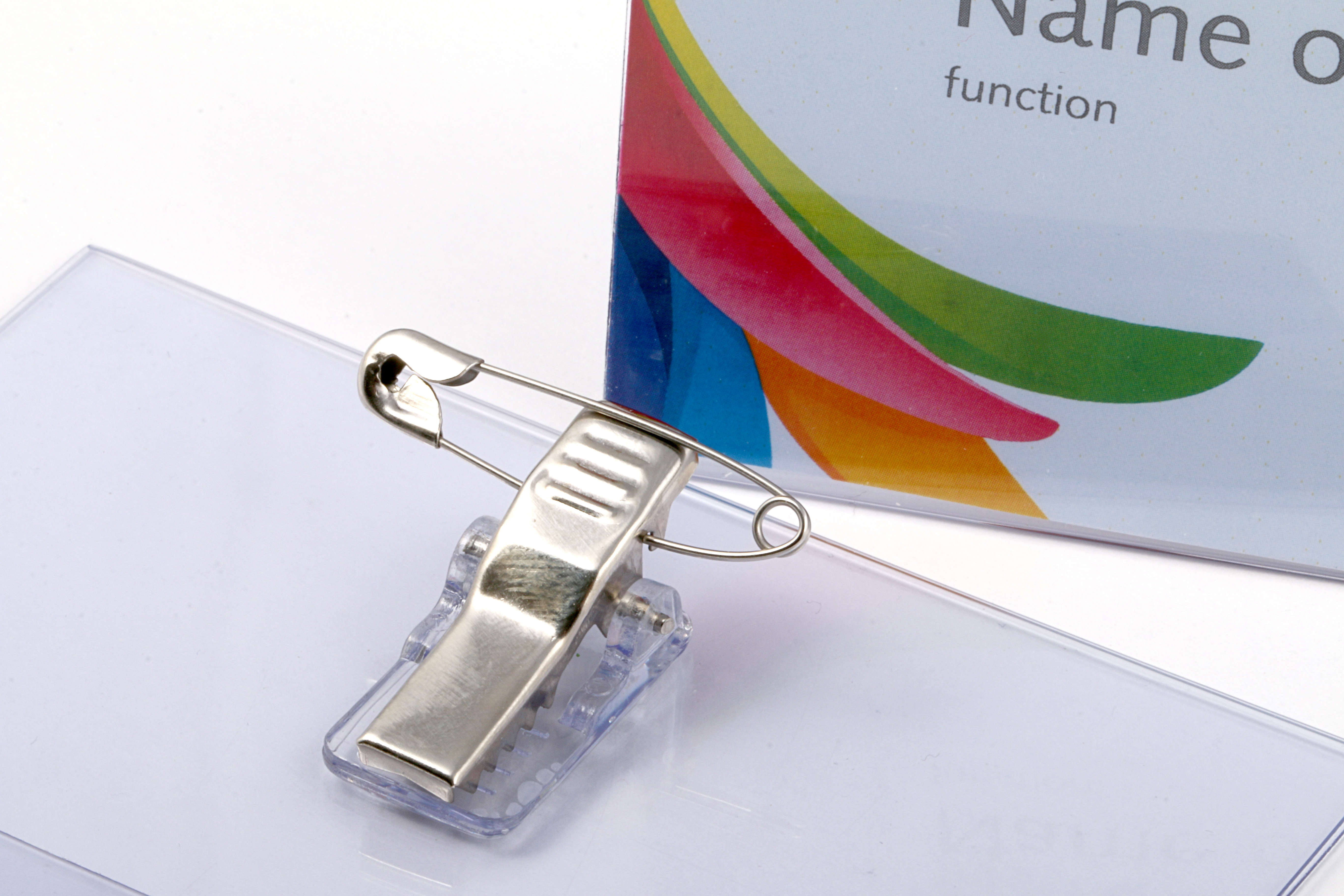 Europel Badge Clip + Speld 90 x 60 mm/24 stuks