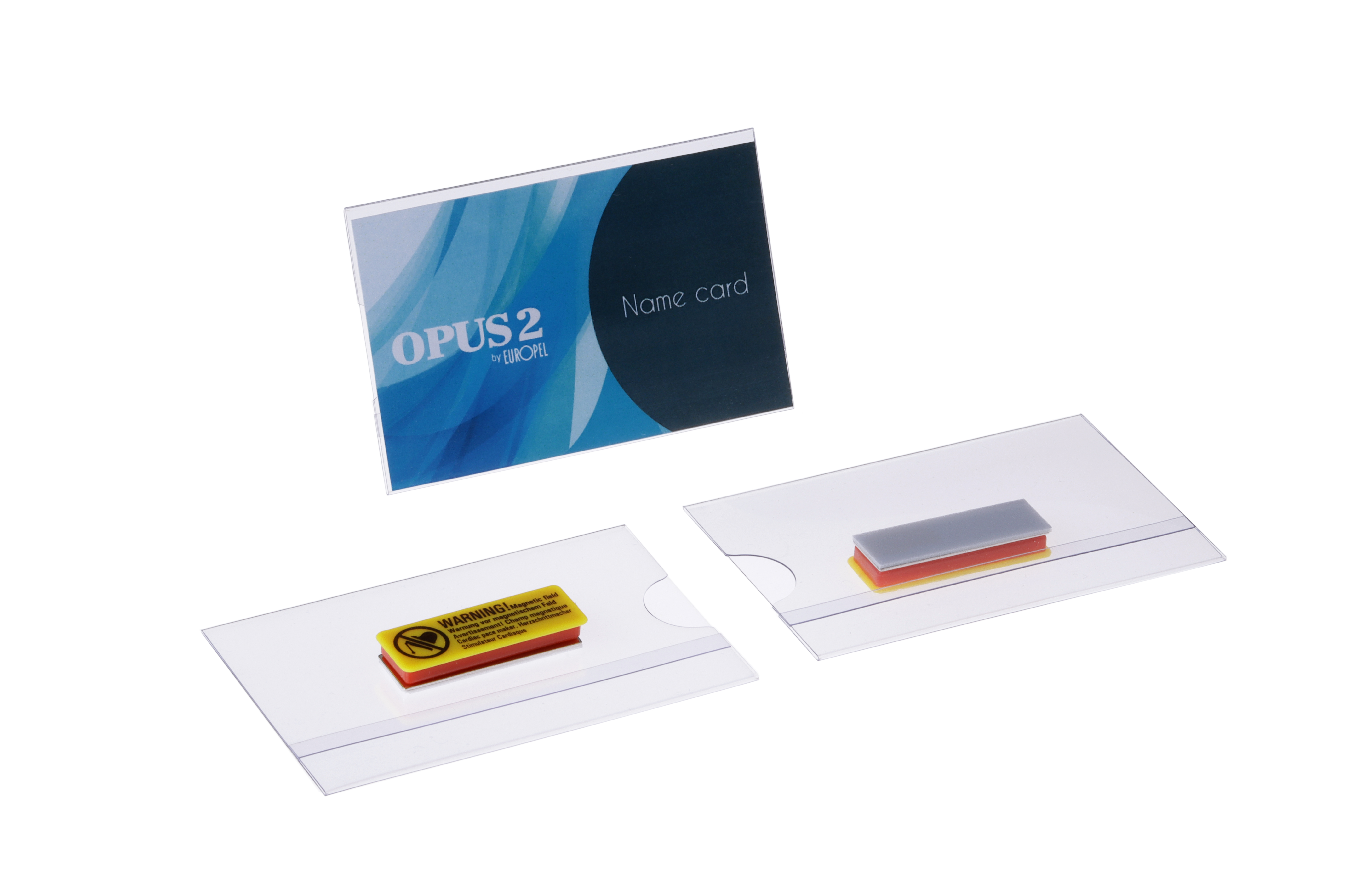 Badge Europel magnetisch 90 x 55 mm/24 st