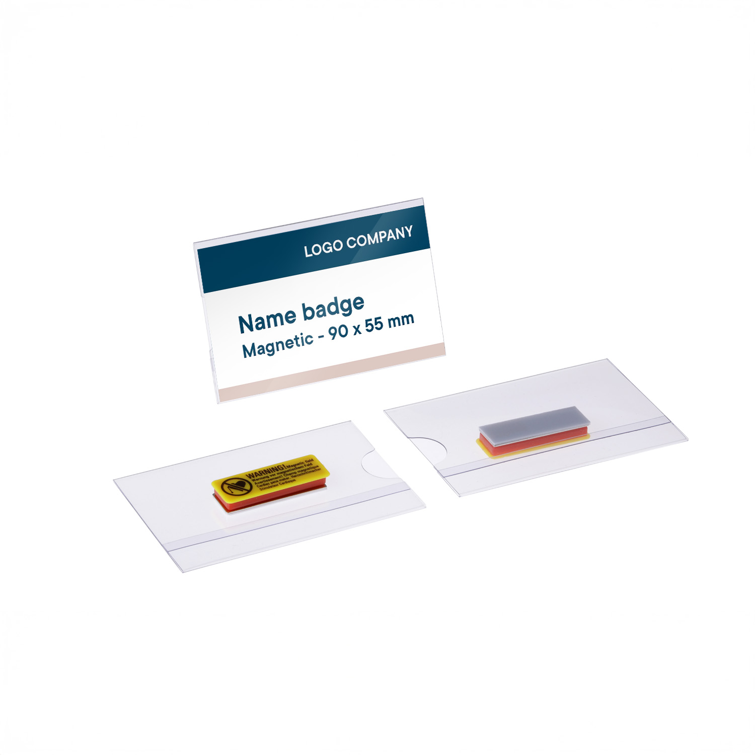 Europel Badge Magnetisch 90 x 55 mm/24 stuks