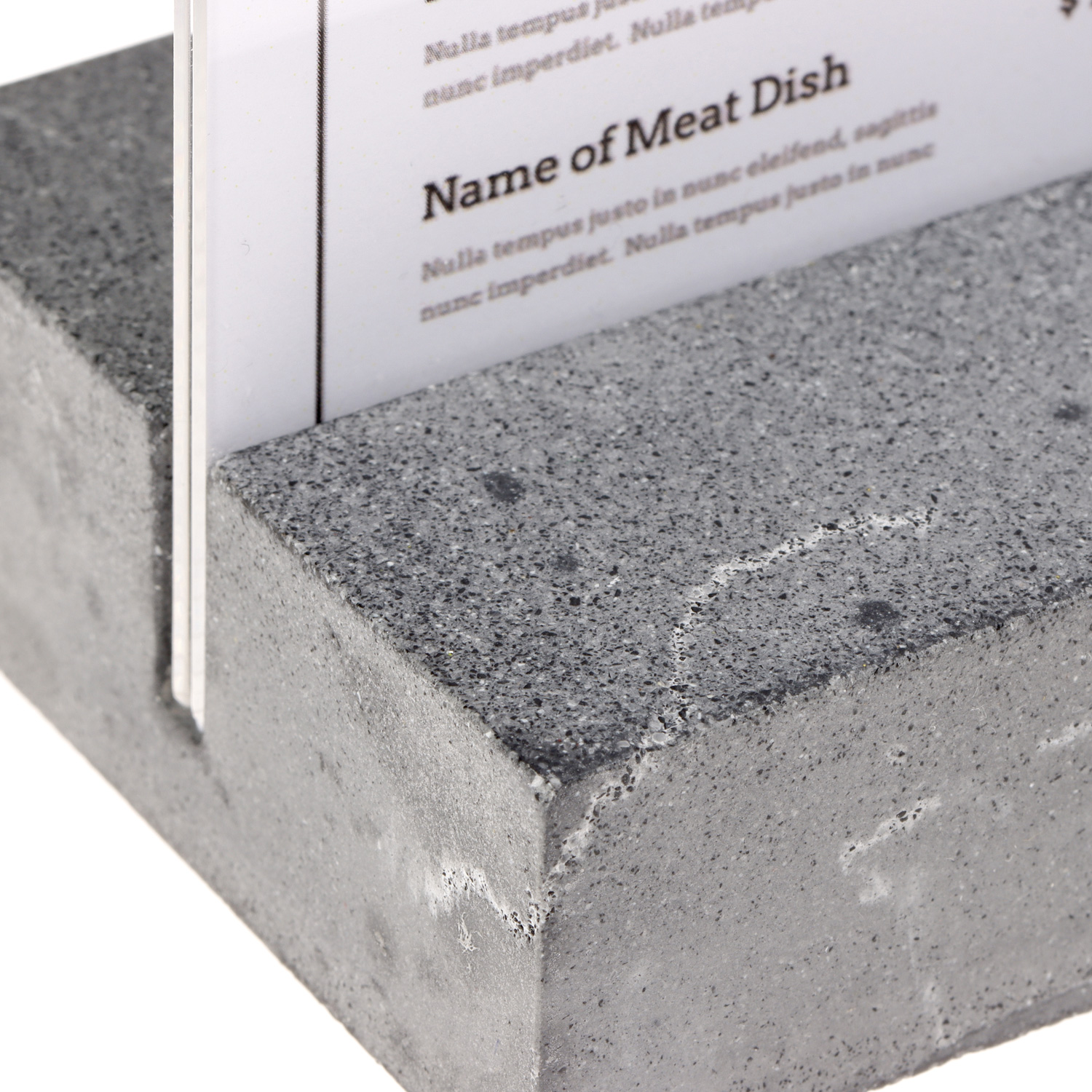 Europel Kaarthouder A4 Staand Polystone Antraciet