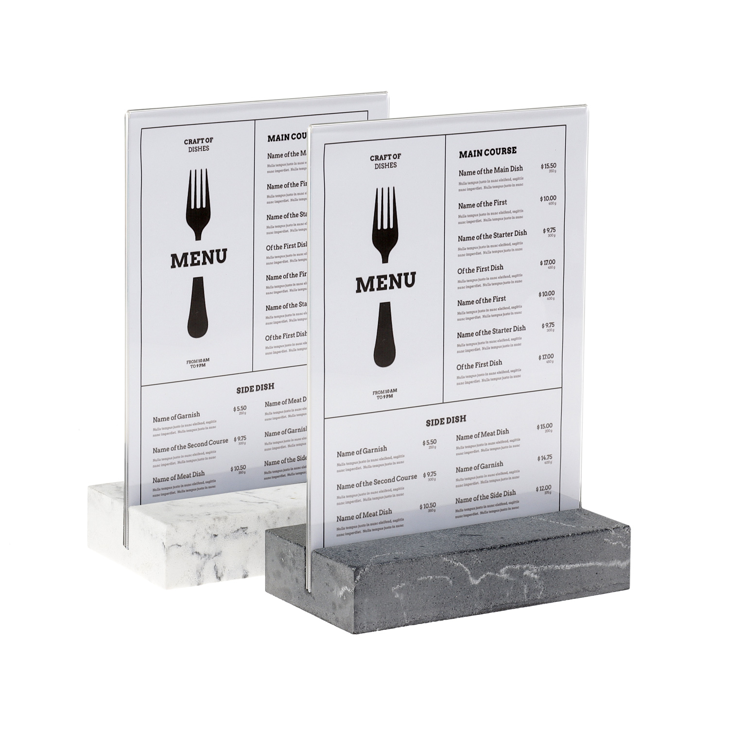 Kaarthouder Europel A5 Polystone antraciet