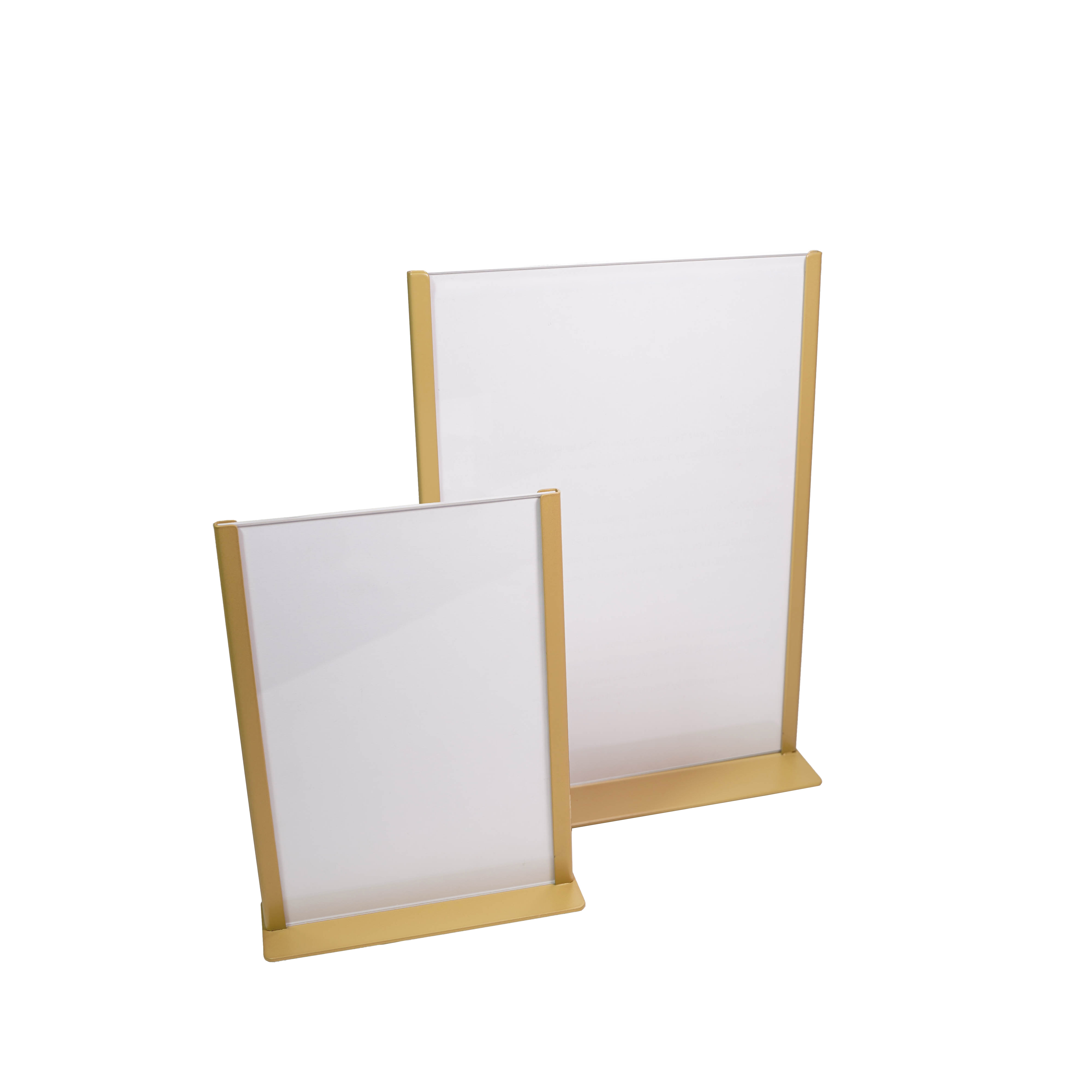 Europel Kaarthouder - Metaal met acryl bord - A5 - Goud