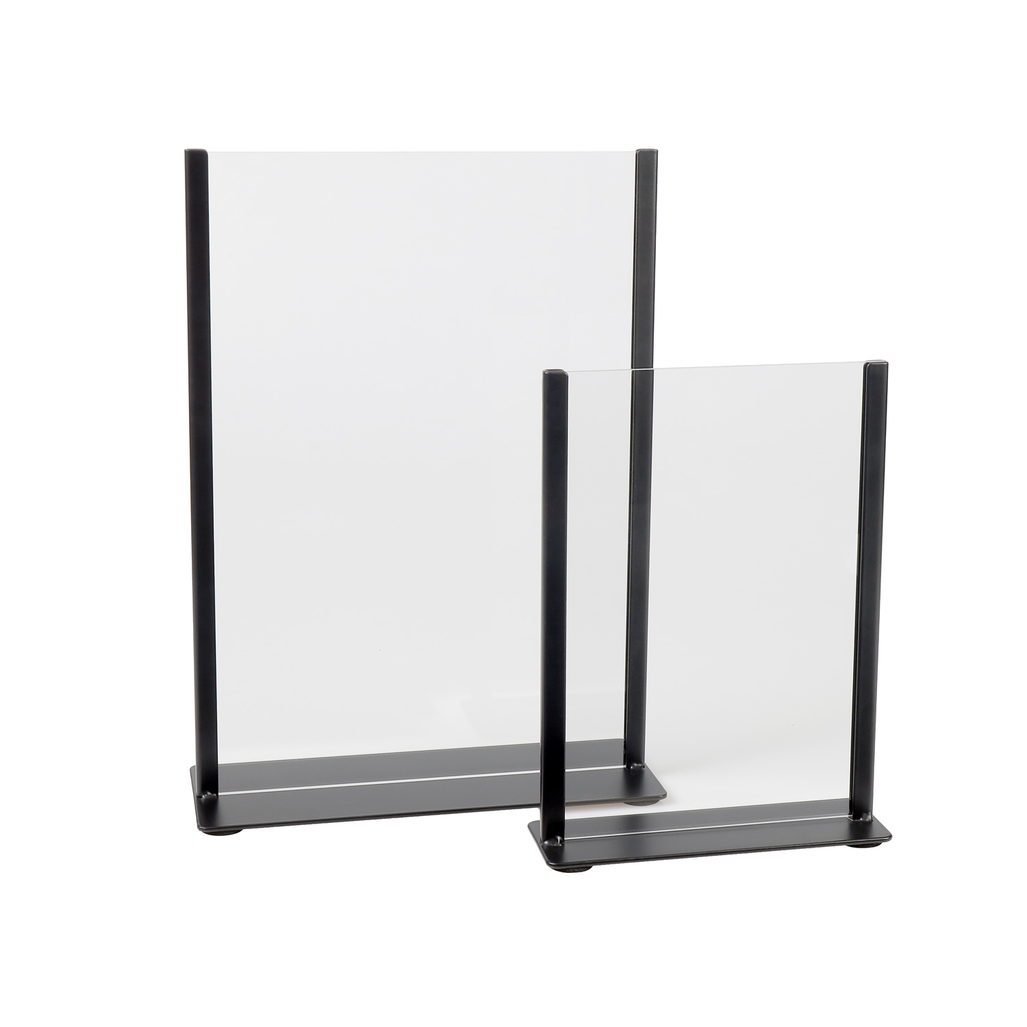 Europel Kaarthouder zwart metaal met acryl bord A5