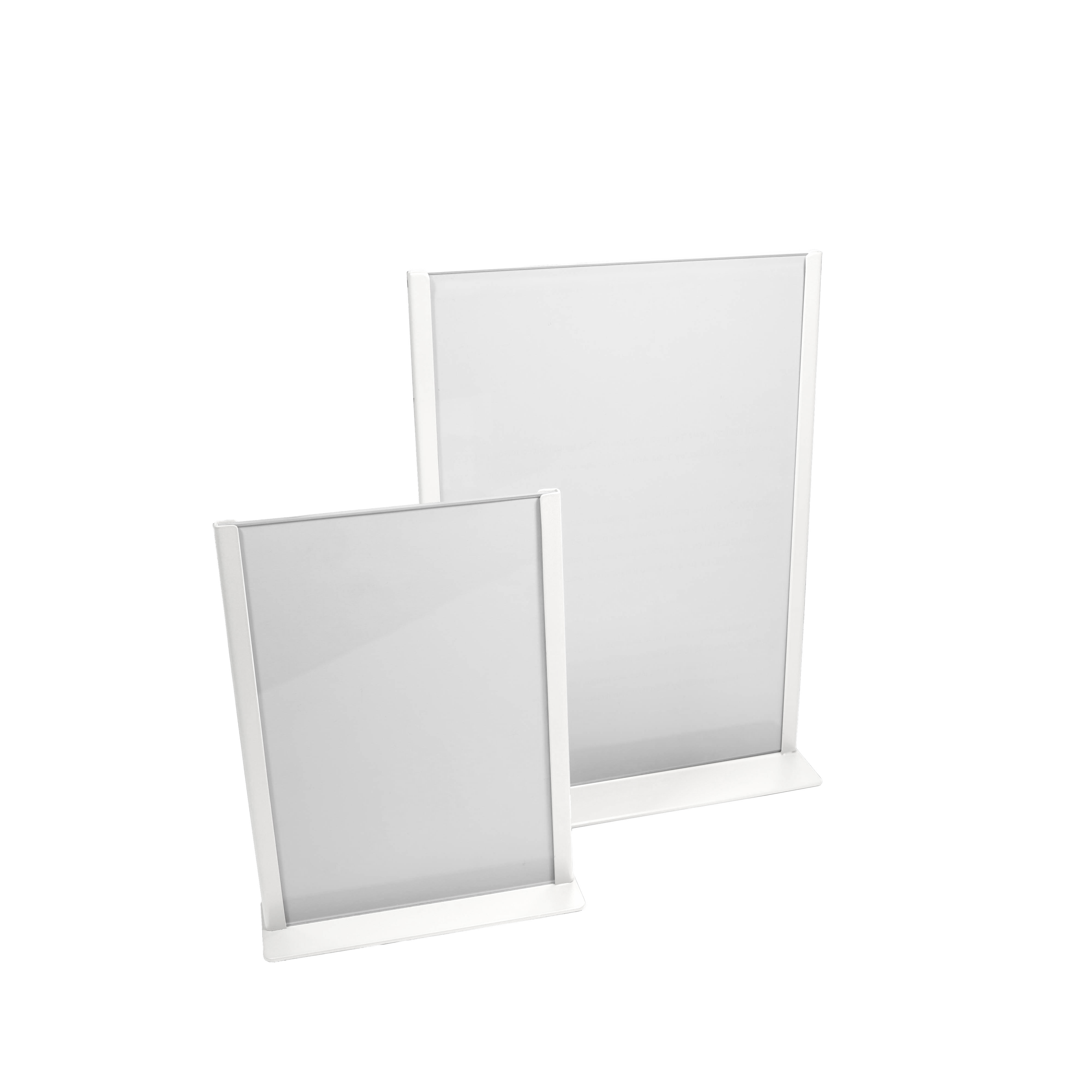 Europel Kaarthouder - Metaal met acryl bord - A4 - Wit