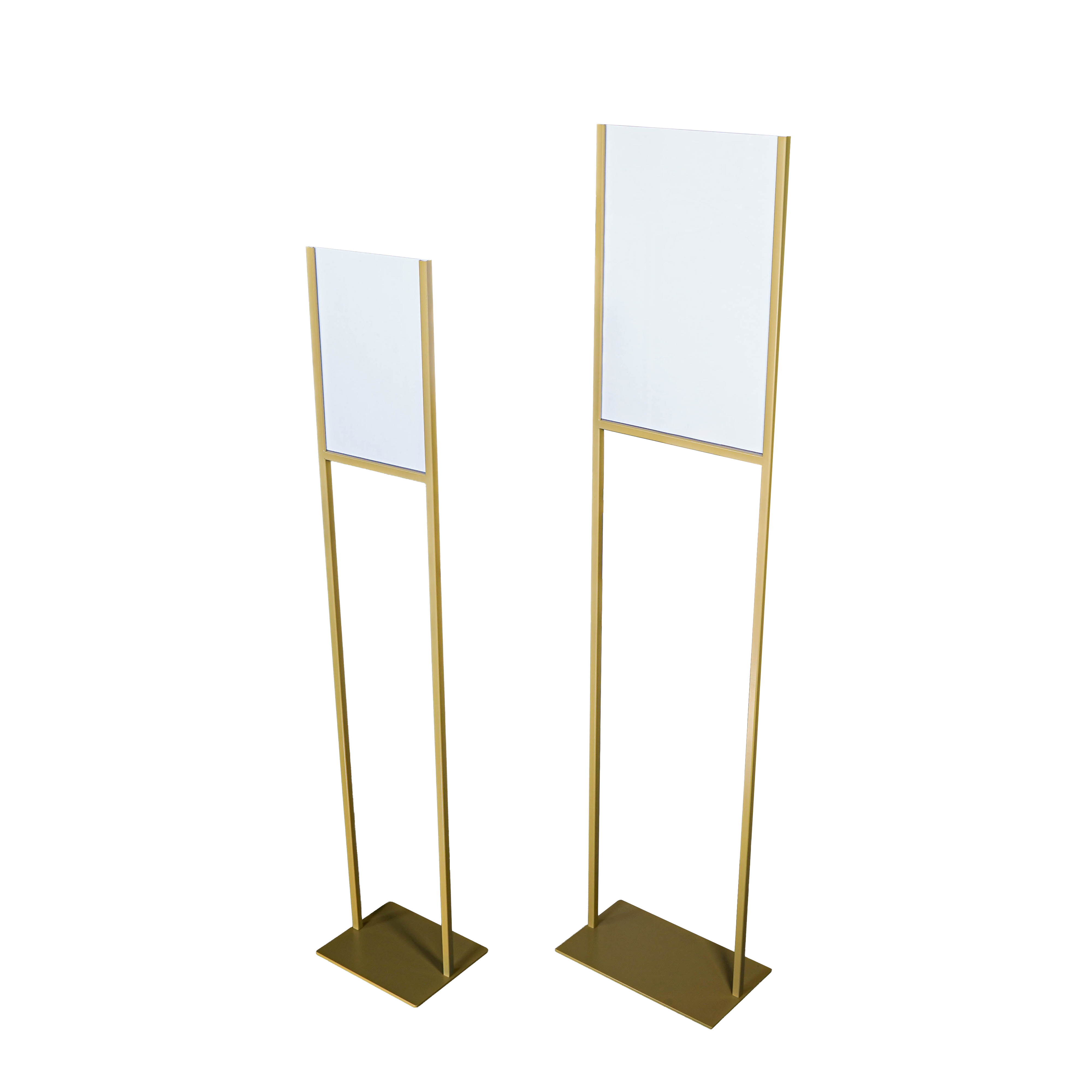 Europel Infostandaard - Metaal met acryl bord - A4 - Goud