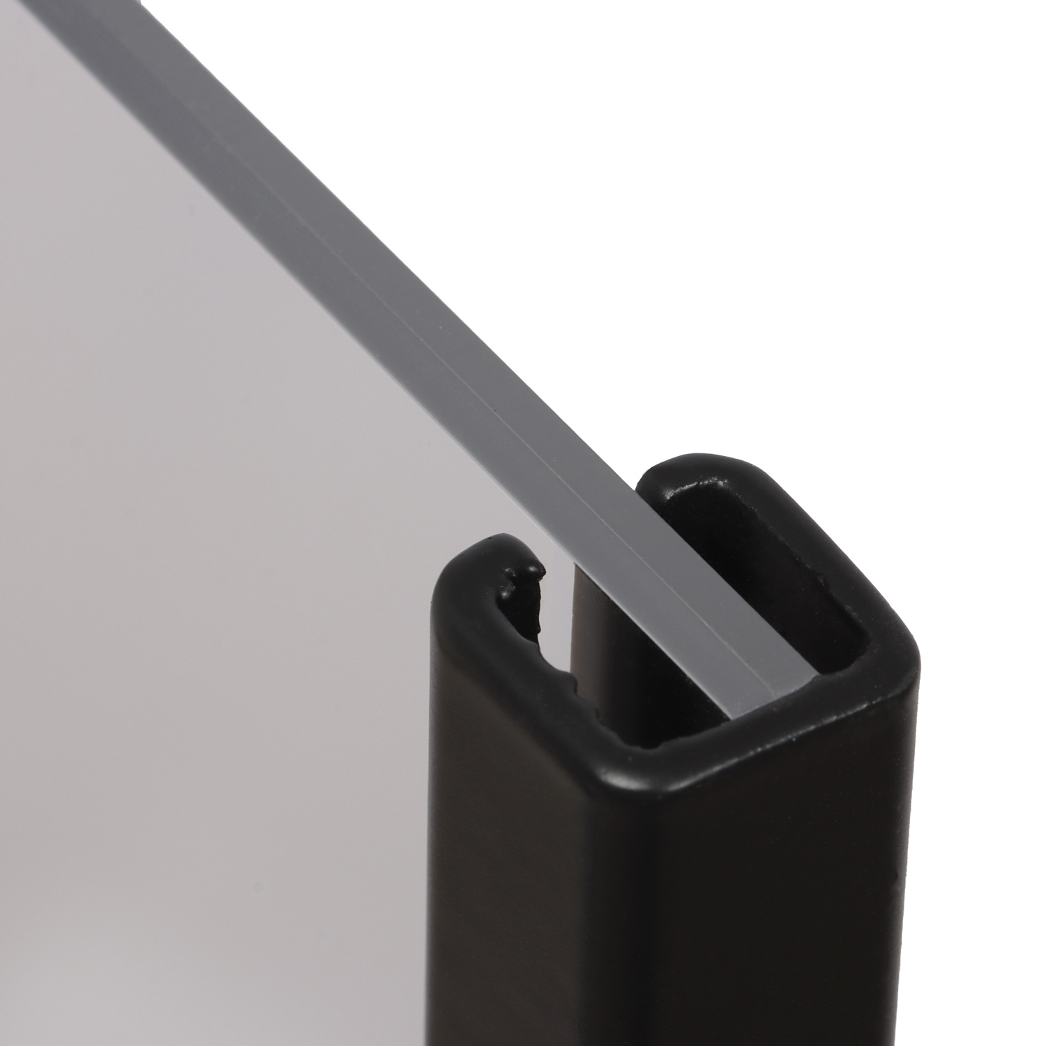 Europel Infostandaard zwart metaal met acryl bord A4