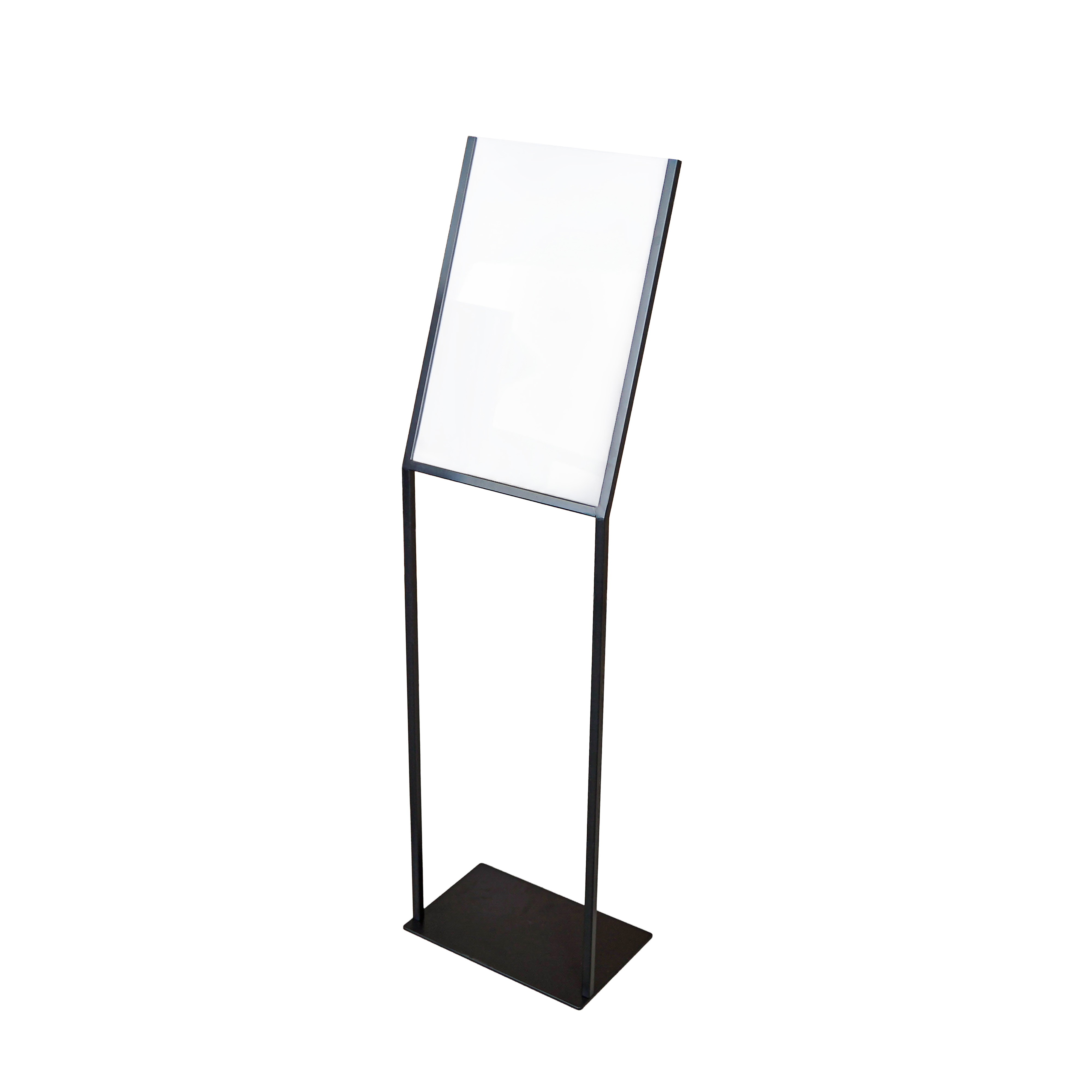 Europel Infostandaard Schuin - Metaal met acryl bord - A3 - Zwart