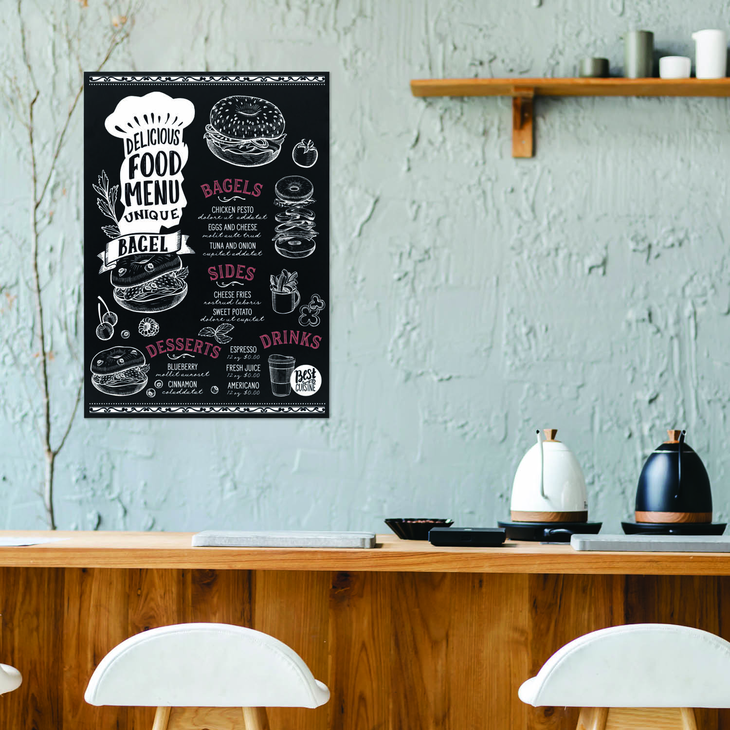 Krijtbord Europel 60x84cm