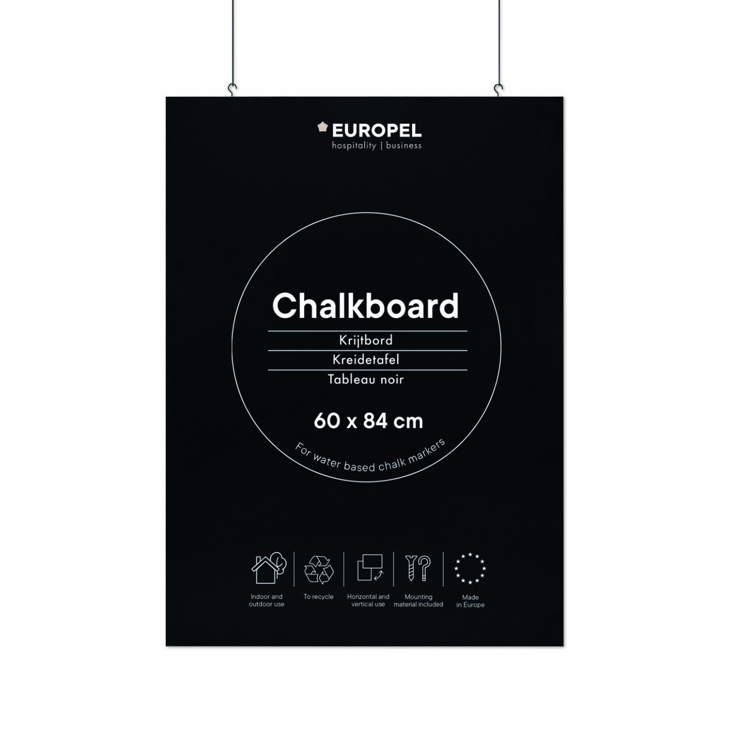 Krijtbord Europel 60x84cm