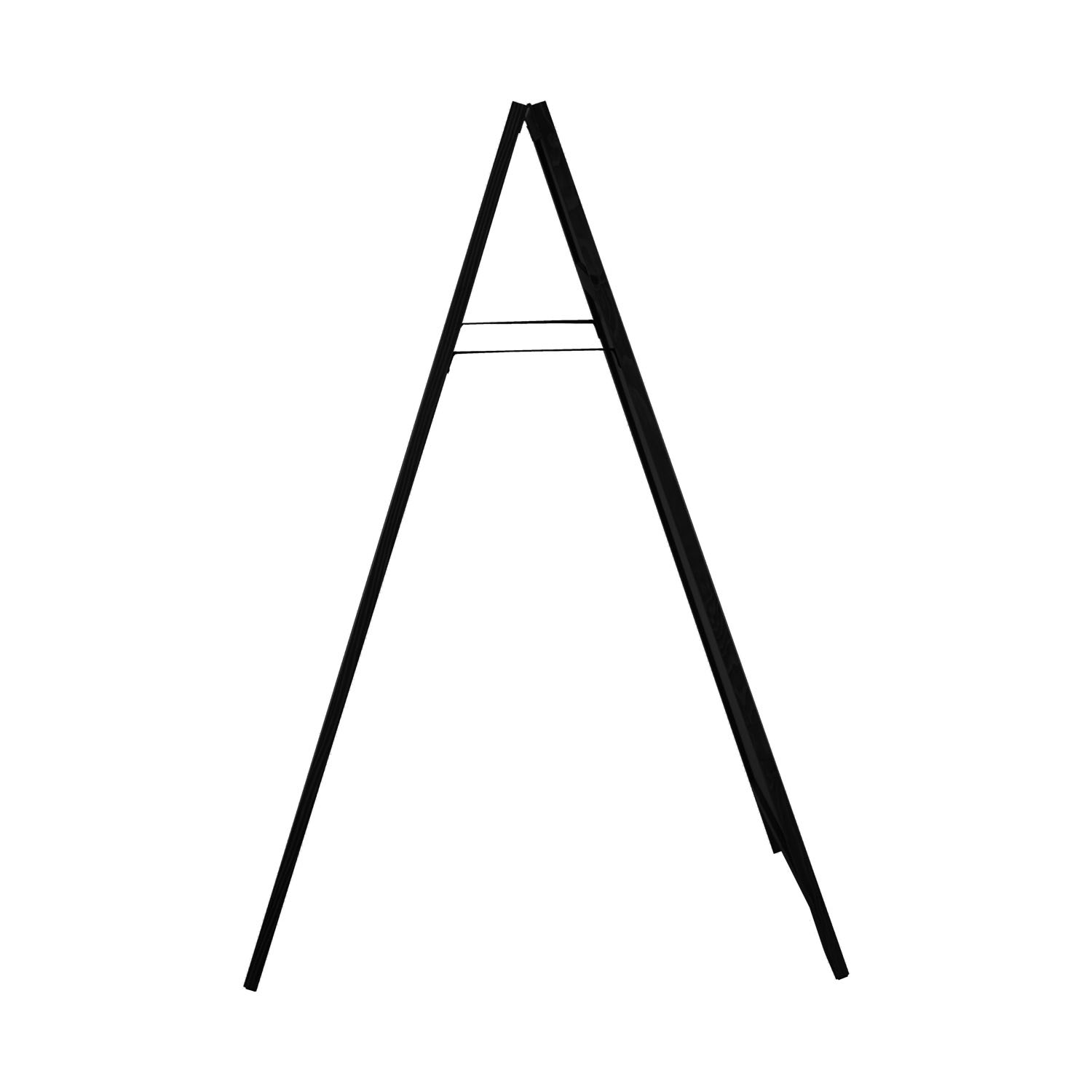 Europel Krijtstoepbord met Topbord 660 x 1280 mm Zwart
