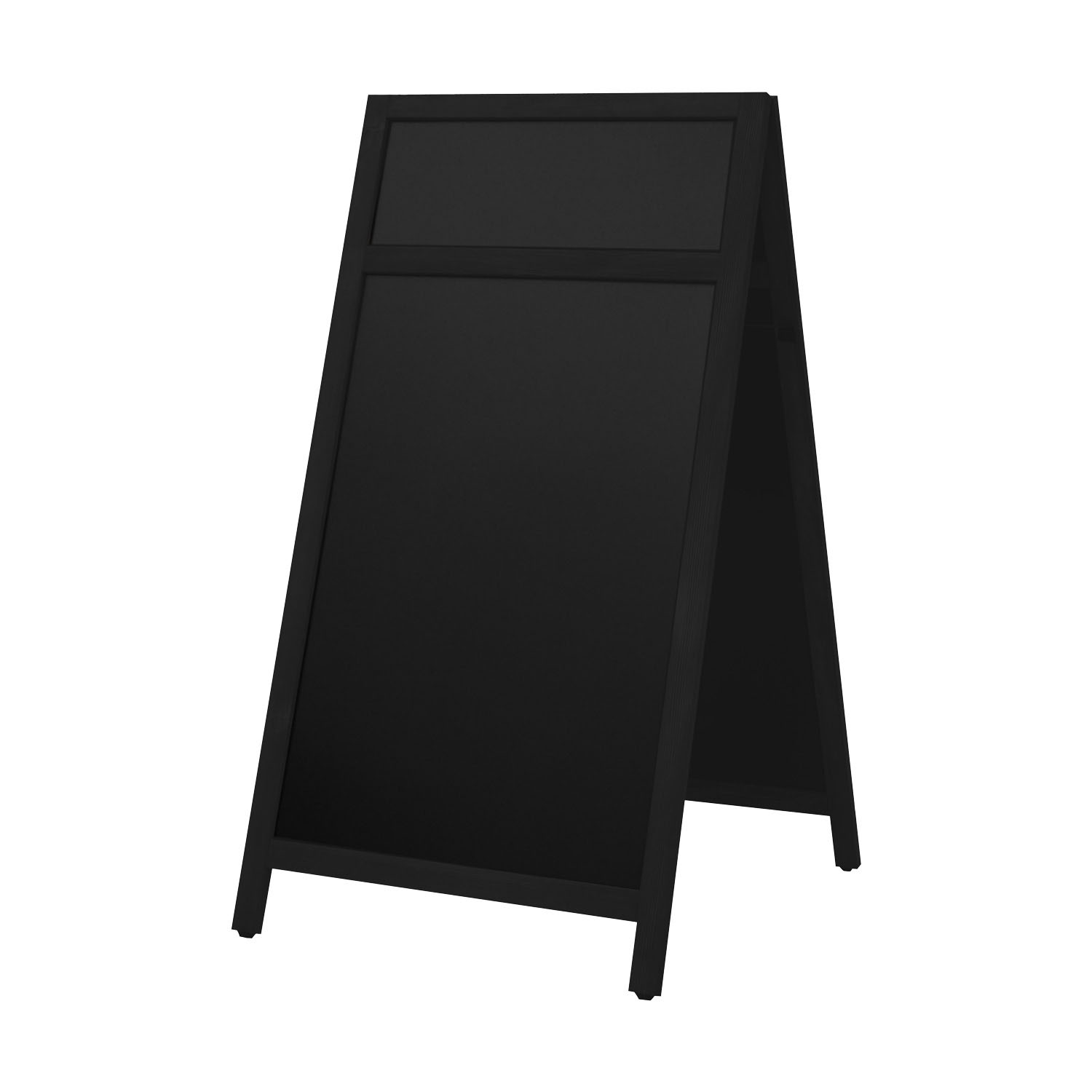 Europel Krijtstoepbord met Topbord 660 x 1280 mm Zwart