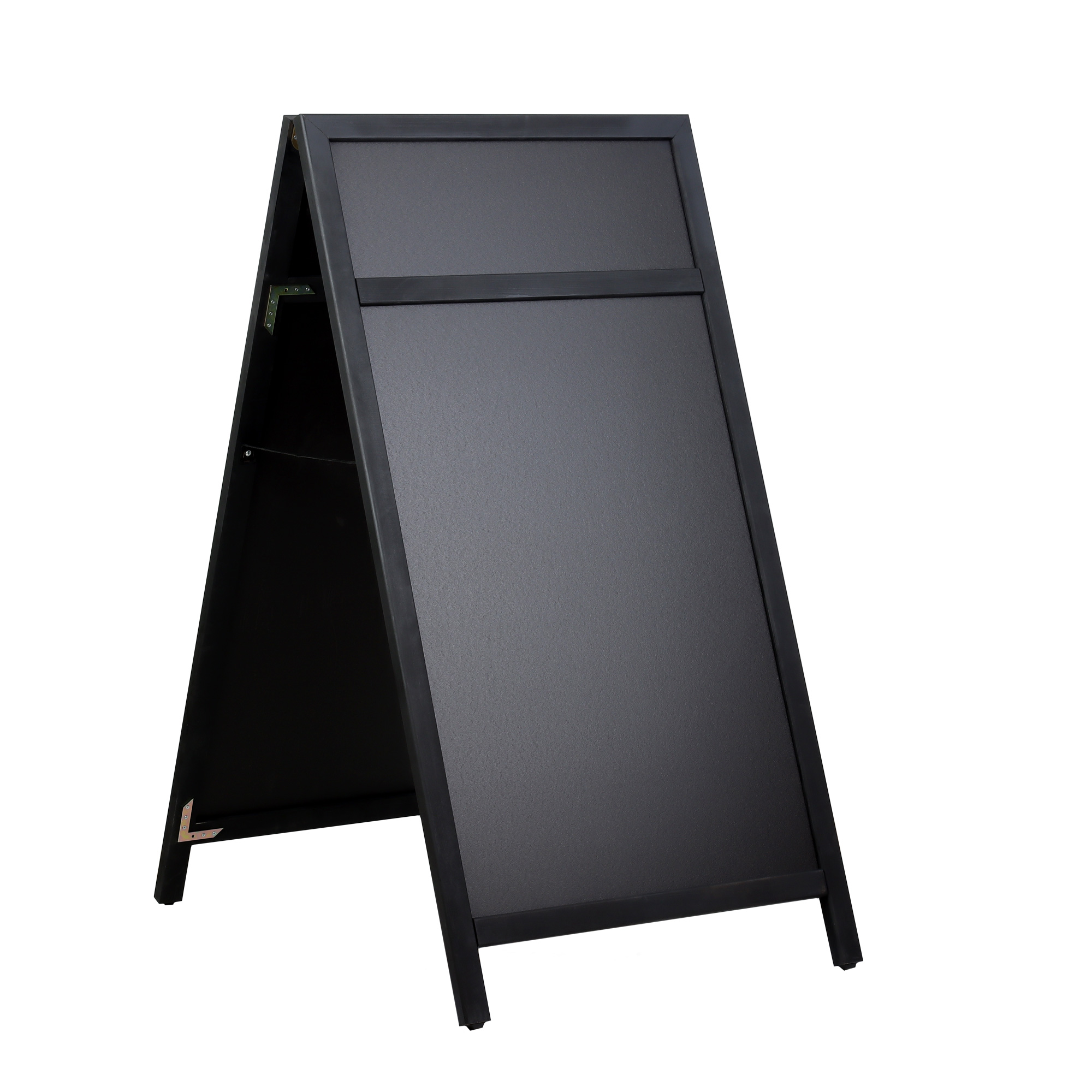 Europel Krijtstoepbord met Topbord 660 x 1280 mm DELUX Zwart