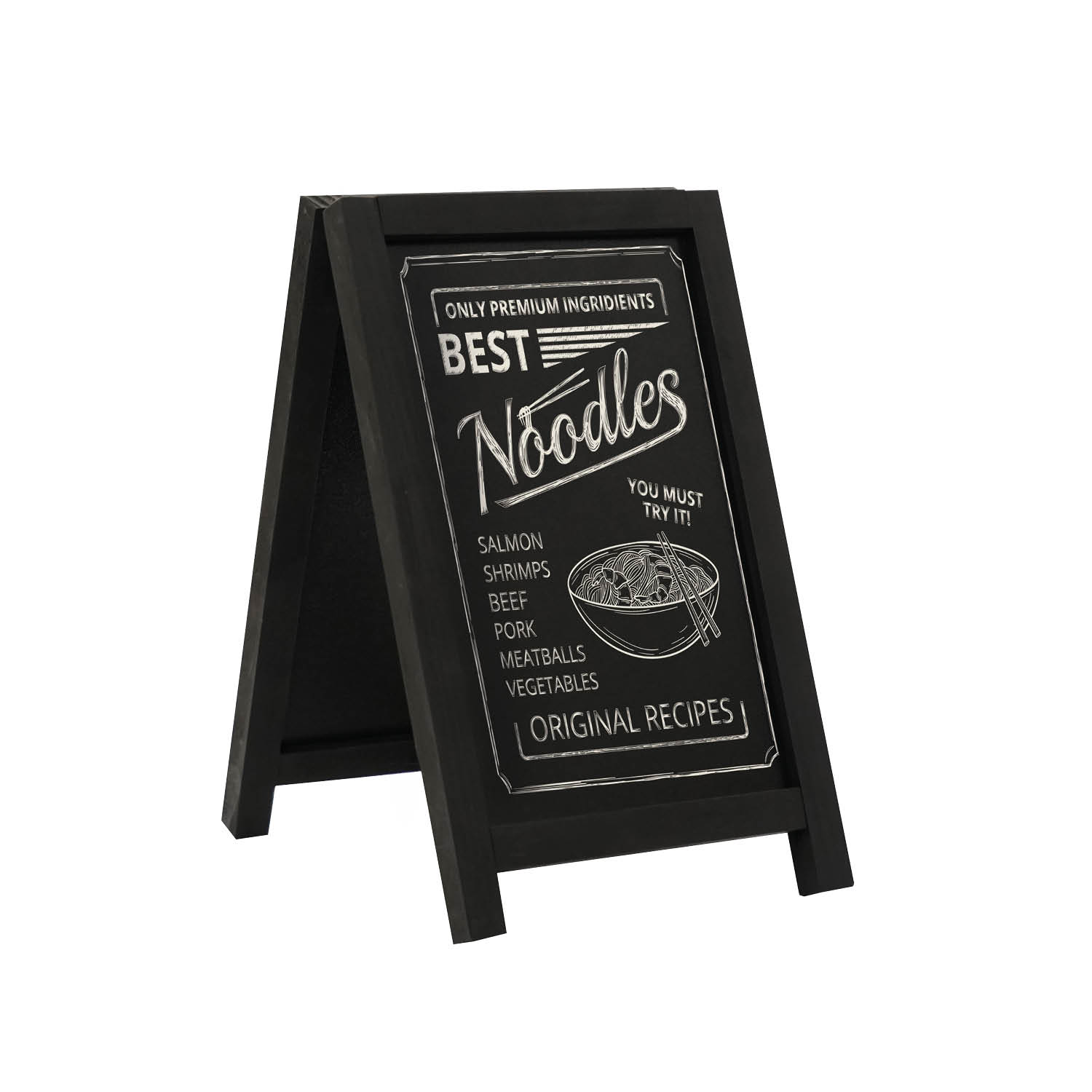 Europel Krijtbord Tafelmodel Mini Zwart