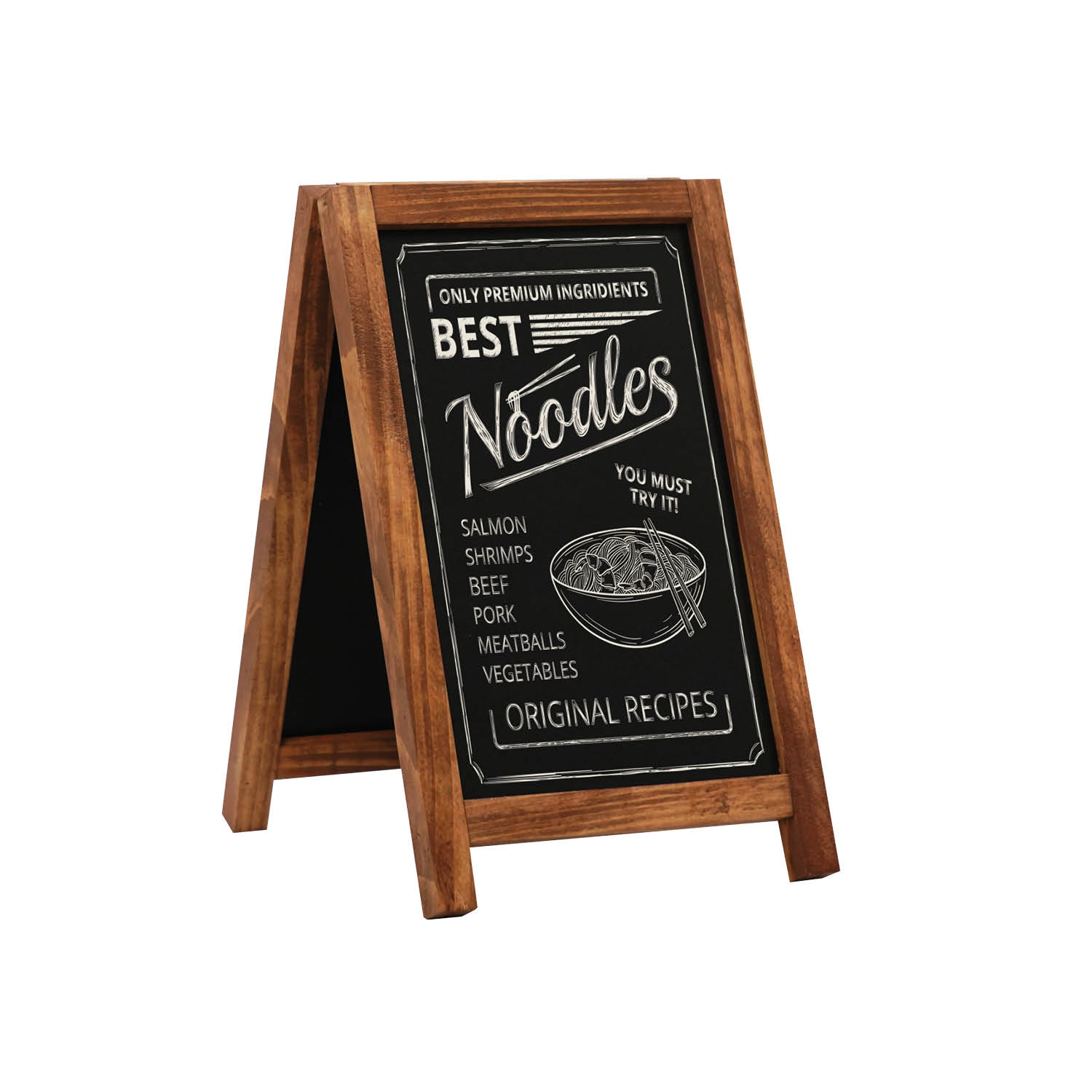 Europel Krijtbord Tafelmodel Mini Natuurlijke Afwerking 