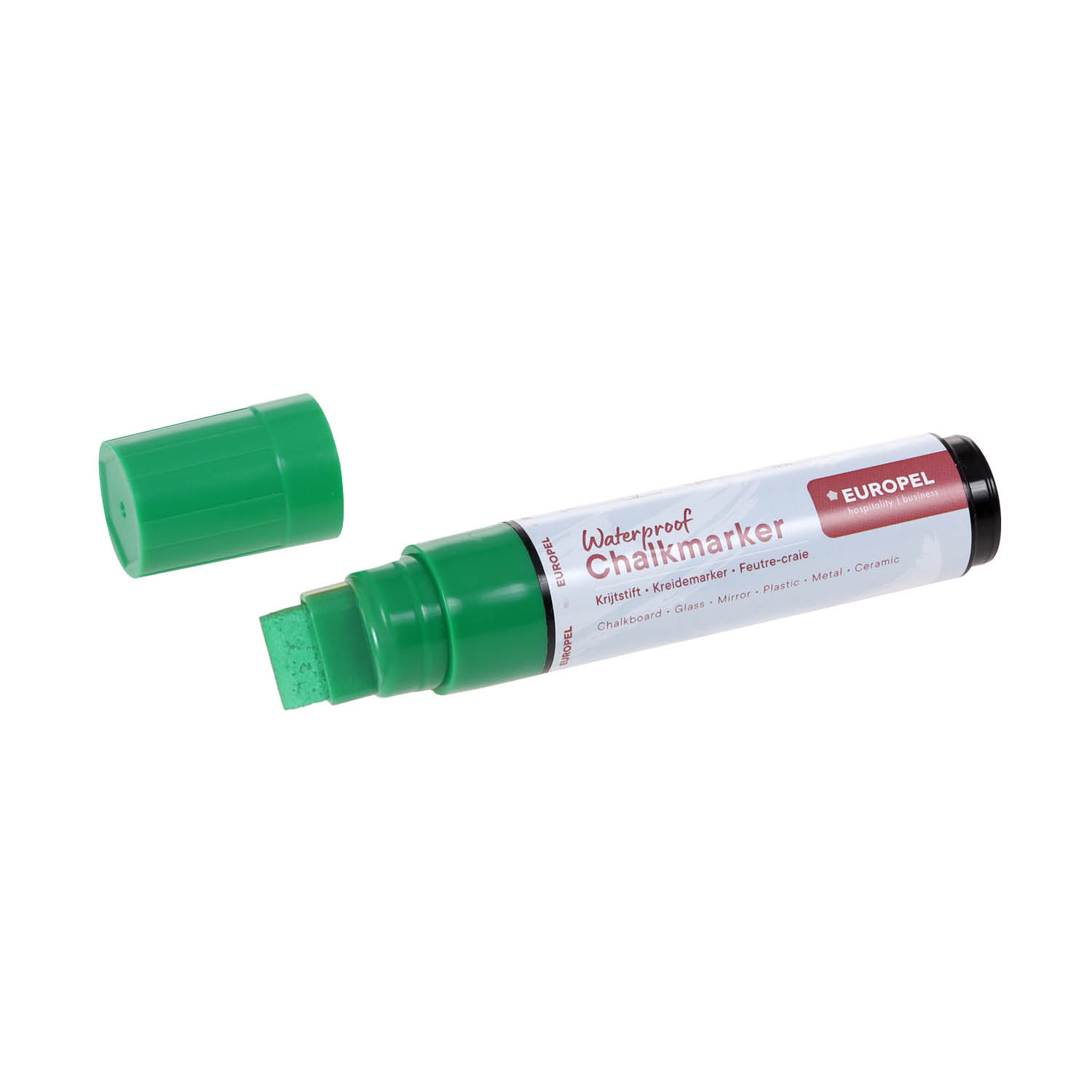 Europel Krijtstift Watervast 15 mm Assorti PVC Etui 8 Stuks
