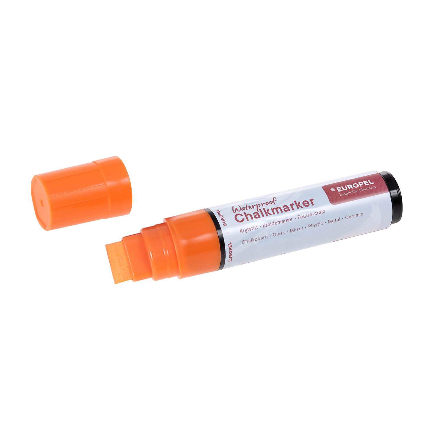 Europel Krijtstift Watervast 15 mm Assorti PVC Etui 8 Stuks
