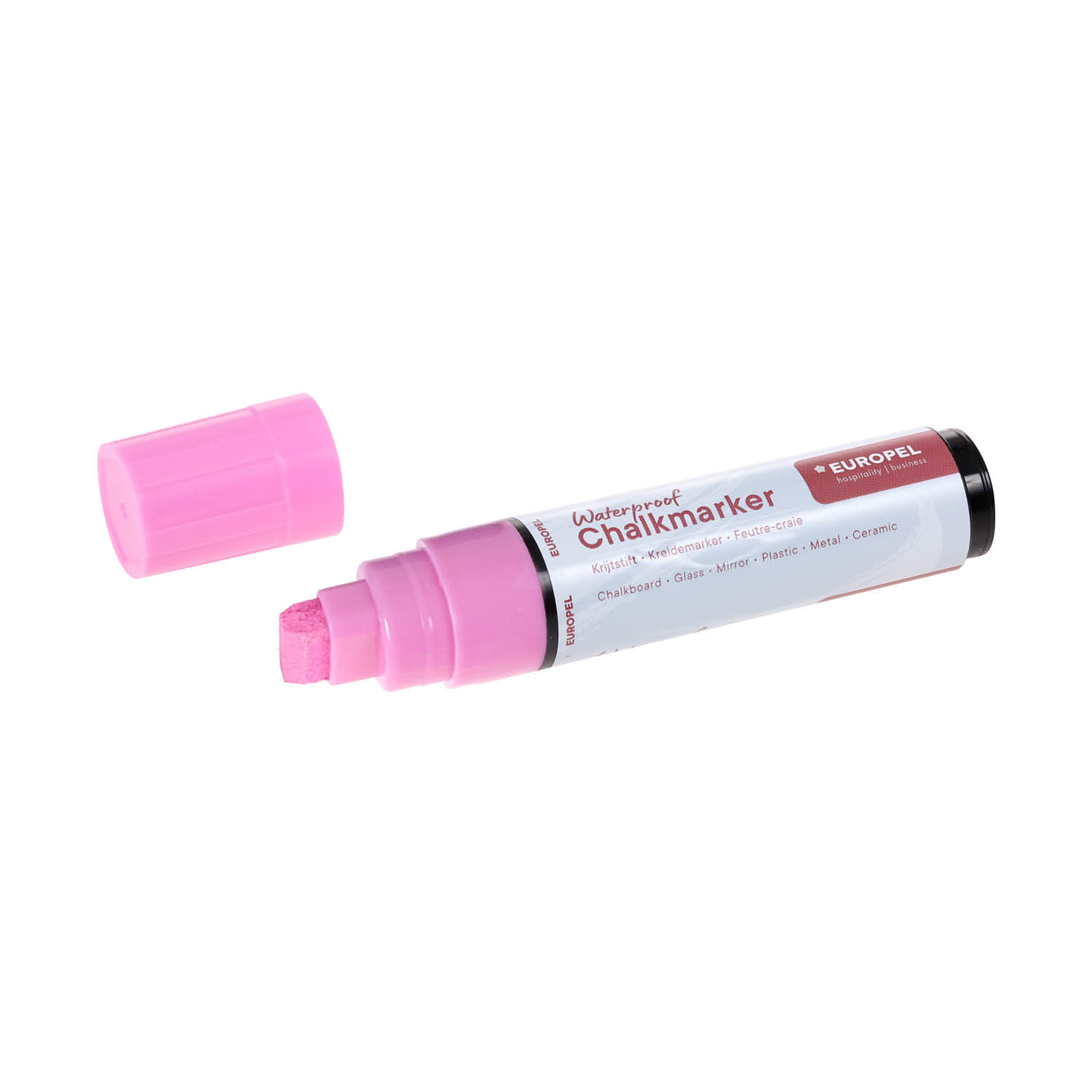 Europel Krijtstift Watervast 15 mm Assorti PVC Etui 8 Stuks
