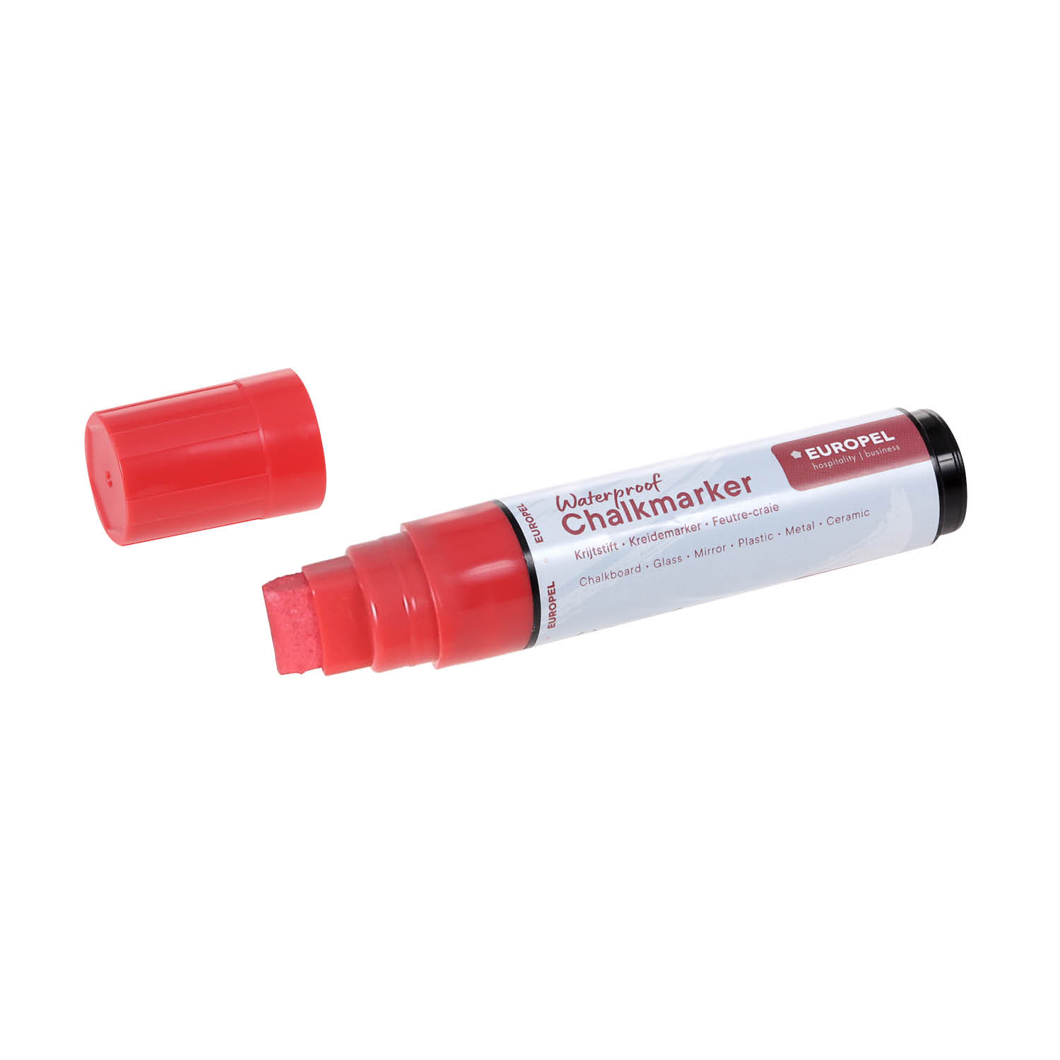 Europel Krijtstift Watervast 15 mm Assorti PVC Etui 8 Stuks
