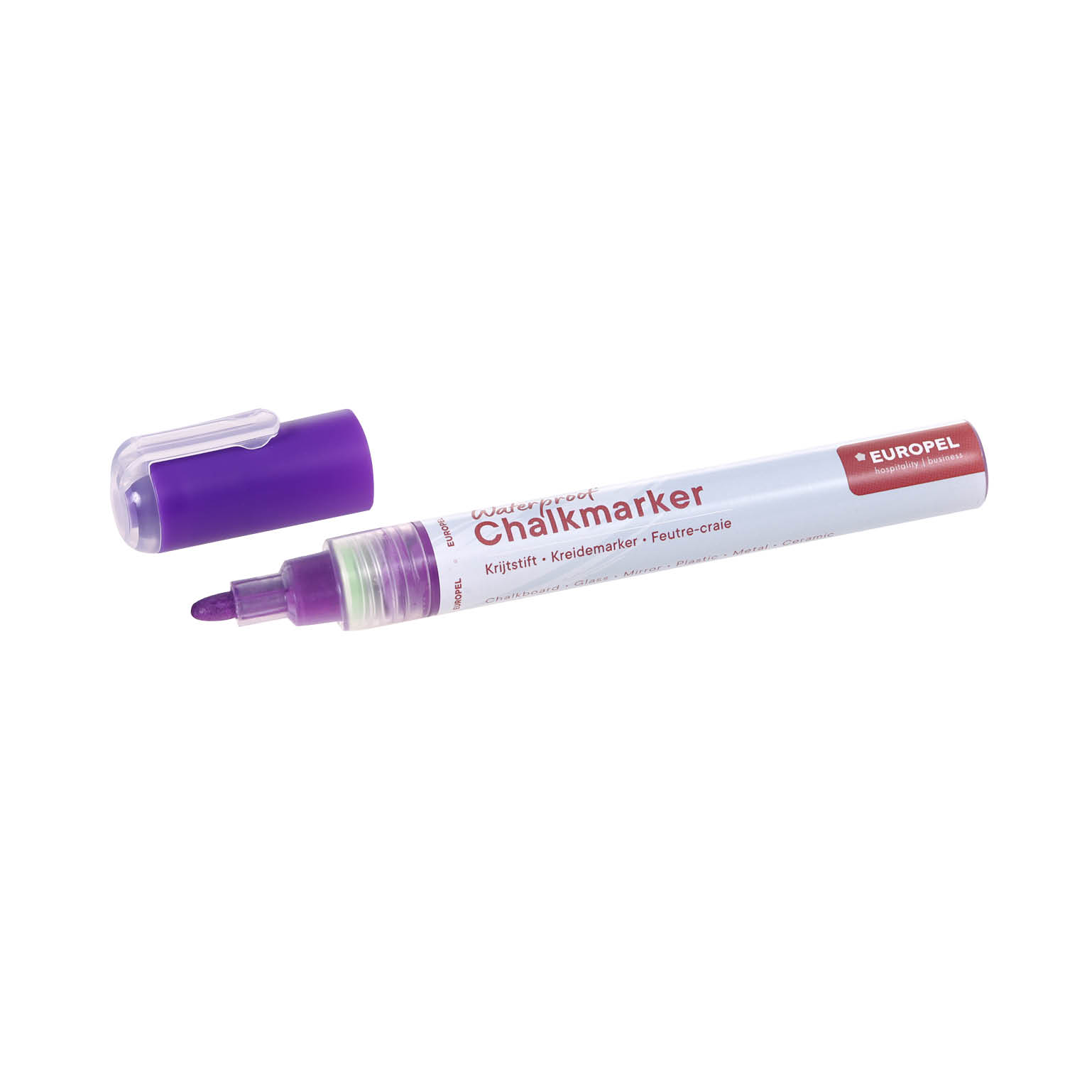 Europel Krijtstift Watervast 1-6 mm Assorti PVC Etui 8 Stuks