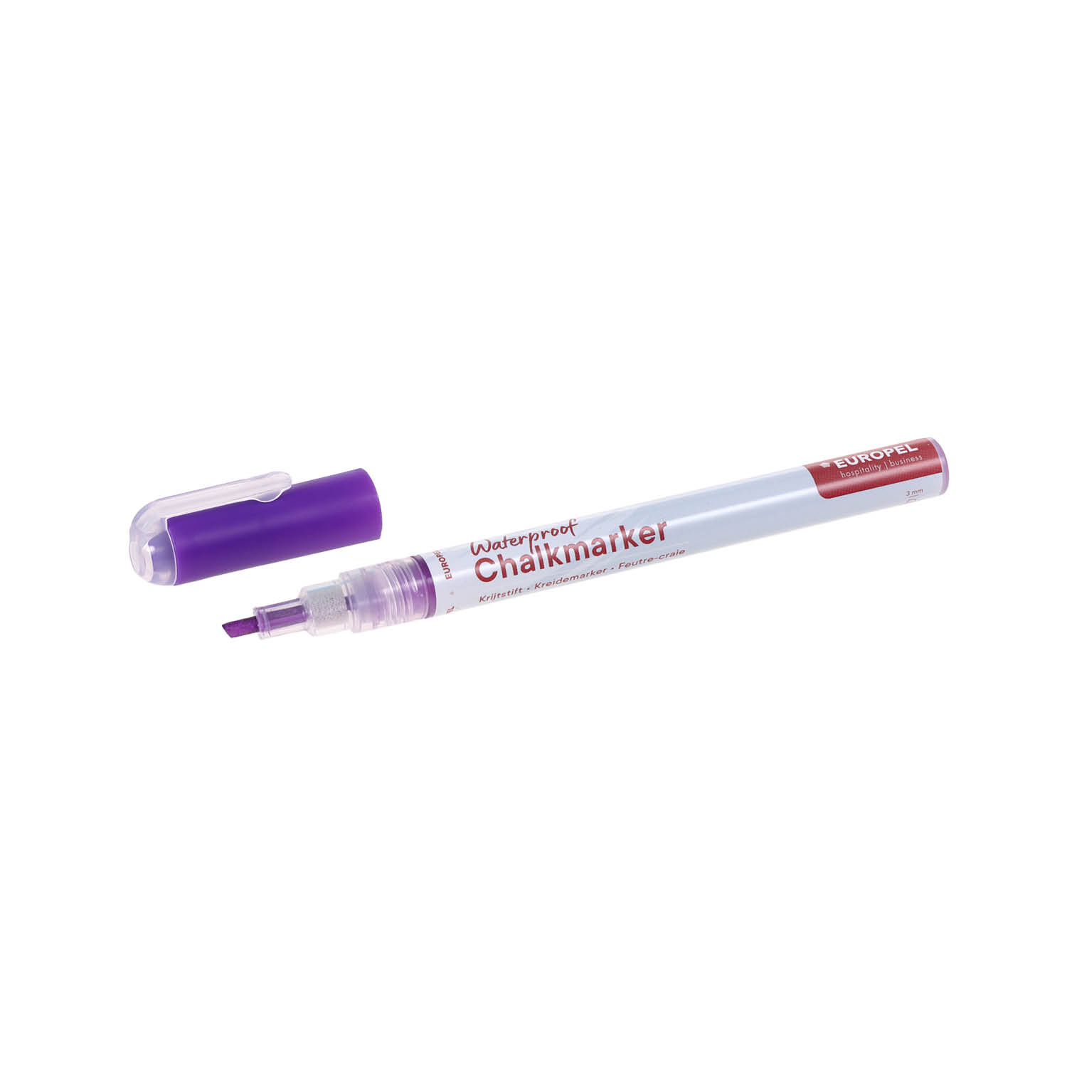 Europel Krijtstift Watervast 1-3 mm Assorti PVC Etui 8 Stuks
