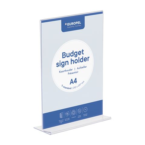 Kaarthouder Europel Budget T-standaard A4 1,5 mm