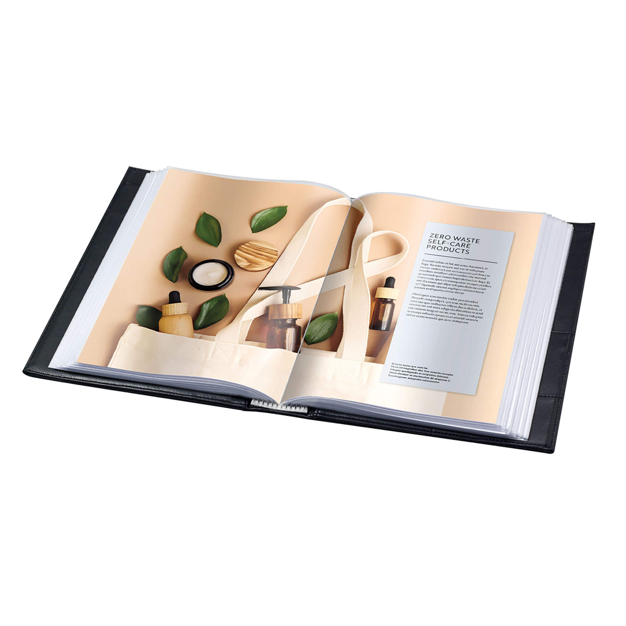 Rillstab Original Showalbum A3 24 Tassen Zwart