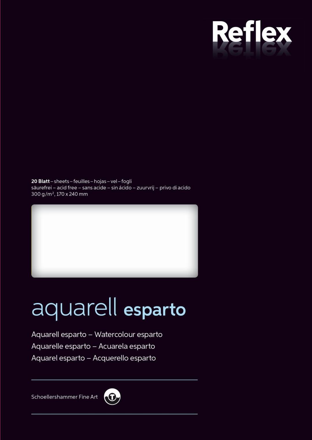 Aquarelpapier Esparto 17x24cm 300g/m2 blok 20 vel VF5004250